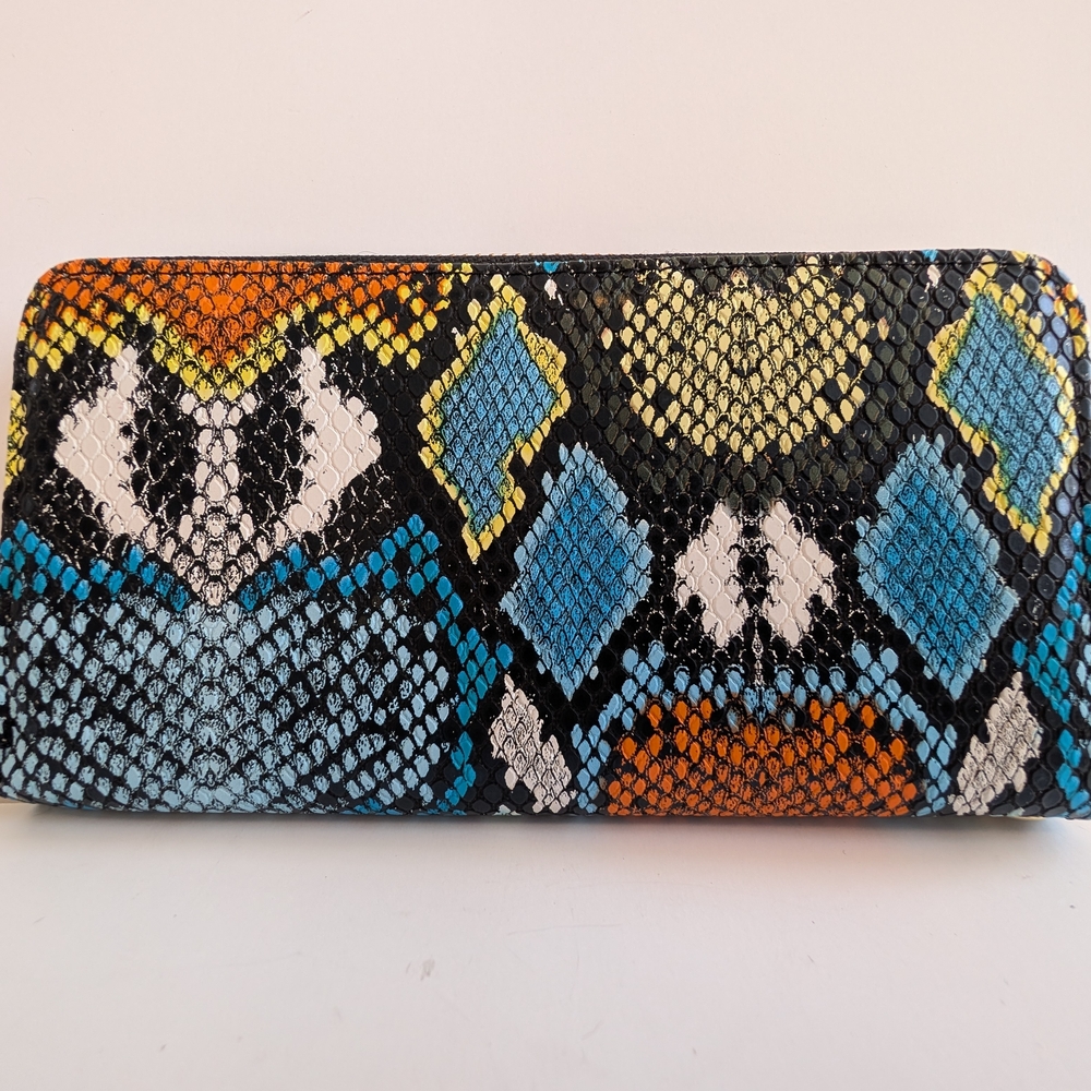 Multicolor Snake Print Wallet - image 2